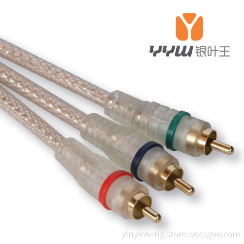 3RCA Male to 3RCA Male Video Component Cable